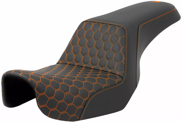 Saddlemen Seat Step Up HC Orange Stitch 806-04-17703