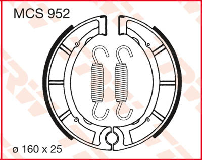 TRW спирачни обувки TRW MCS952 MCS952