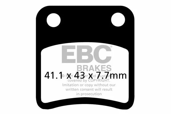 EBC спирачна подложка SFA org Scooter SFA257