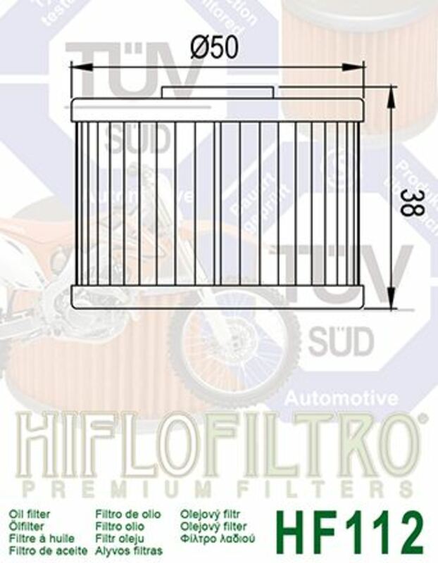 HIFLOFILTRO Oil Filter - HF112 HF112