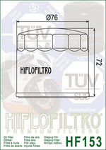 HIFLOFILTRO Racing Oil Filter - HF153RC HF153RC