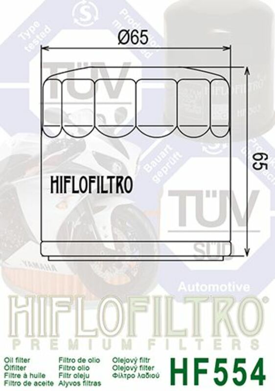 HIFLOFILTRO Oil Filter - HF554 HF554