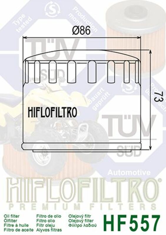 HIFLOFILTRO Oil Filter - HF557 HF557