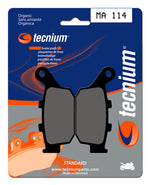 Tecnium Street Organic Brake Pads - MA114 1022336