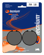 Tecnium Street Organic Brake Pads - MA18 1022397