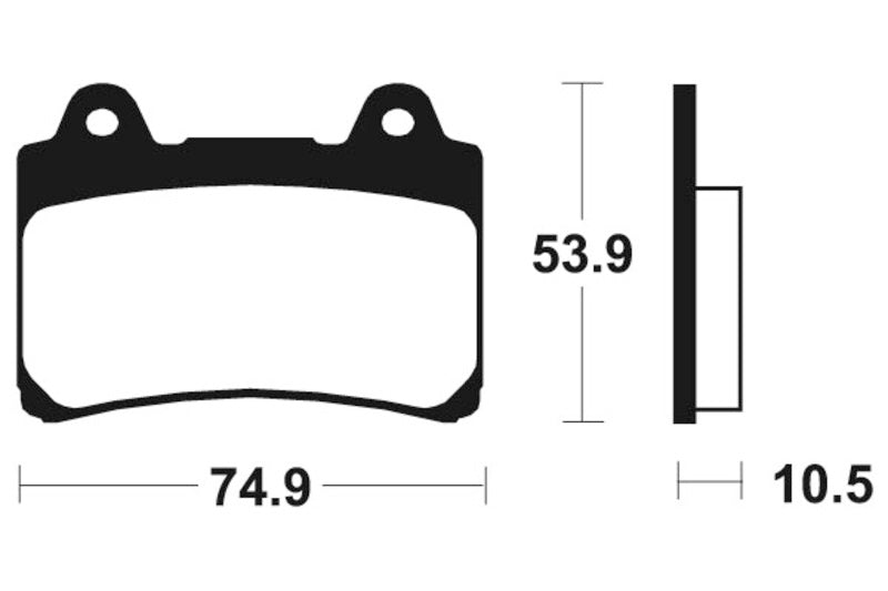 Tecnium Street Organic Brake Pads - MA90 1022560