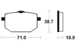 Органични спирачни накладки Tecnium Street - MA96 1022566