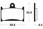 Tecnium Racing Snerited Metal Carben спирачни накладки - MCR124 1022571