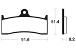 Tecnium Racing Snerited Metal Carben спирачни накладки - MCR176 1022577