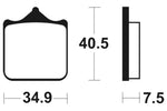 Tecnium Racing Snerited Metal Carben спирачни накладки - MCR262 1022586