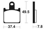 Tecnium Racing Snerited Metal Carber спирачни накладки - MCR338 1022594