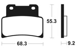 Tecnium Racing Snerited Metal Carber спирачни накладки - MCR344 1022598