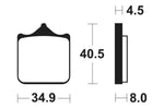 Tecnium Racing Snerited Metal Carbon спирачни накладки - MCR370 1022601