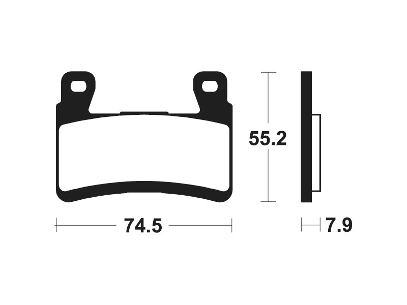 Tecnium Racing Snerited метални въглеродни спирачни накладки - MCR394 1022603