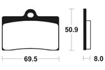 Tecnium Racing Snerited Metal Carbon спирачни накладки - MCR66 1022605