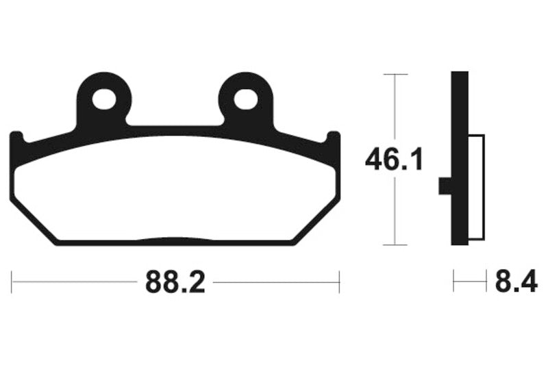 Органични спирачни накладки Tecnium Scooter - ME304 1022672