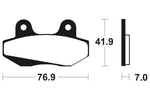 Органични спирачни накладки Tecnium Scooter - ME51 1022708