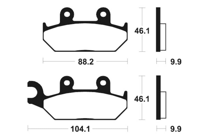 Производителност на Tecnium Street Snerited Metal спирачни накладки - MF150 1022732