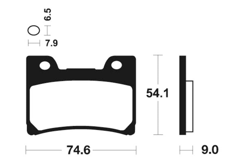 Изпълнение на Tecnium Street Snited Metal Brake накладки - MF165 1022735