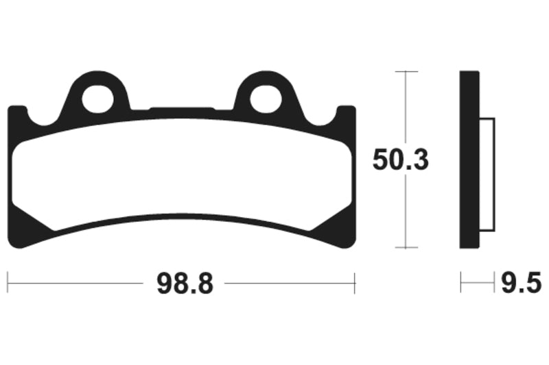 Изпълнение на Tecnium Street Snerited Metal спирачни накладки - MF183 1022741