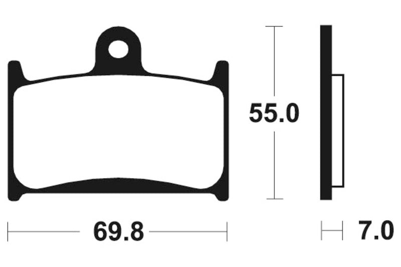 Изпълнение на Tecnium Street Snited Metal Brake накладки - MF214 1022751