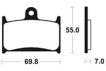 Изпълнение на Tecnium Street Snited Metal Brake накладки - MF214 1022751