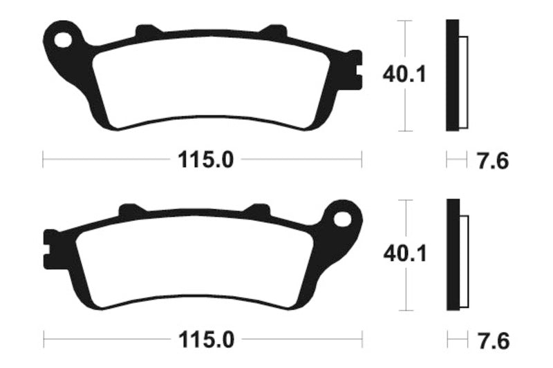 Изпълнение на Tecnium Street Snured Metal Brake накладки - MF221 1022752