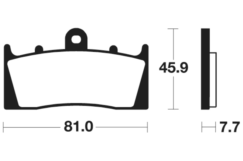 Изпълнение на Tecnium Street Snited Metal Brake накладки - MF243 1022759