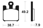 Изпълнение на Tecnium Street Snited Metal спирачни накладки - MF288 1022764