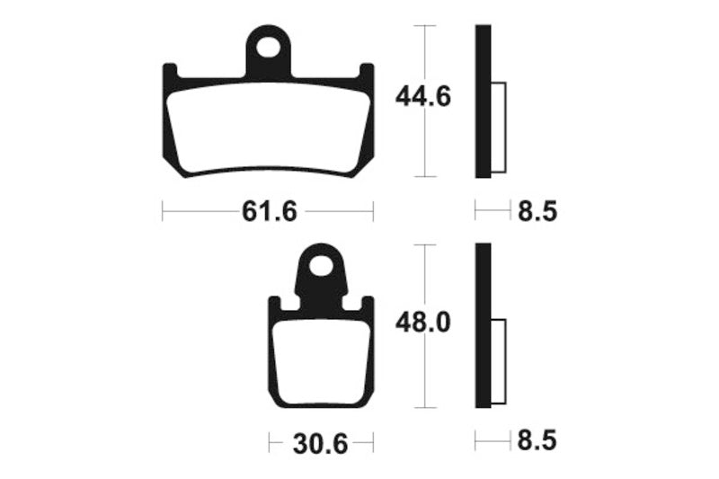 Изпълнение на Tecnium Street Snerited Metal спирачни накладки - MF339 1022776