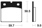 Производителност на Tecnium Street Snerited Metal спирачни накладки - MF54 1022798