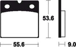 Изпълнение на Tecnium Street Snerited Metal спирачни накладки - MF6 1022801