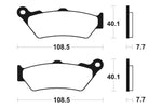 Tecnium MX/ATV Snerited Metal спирачни накладки - MO174 1022850