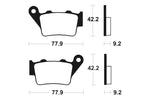 Tecnium MX/ATV Snerited Metal Breaks Pads - MO175 1022851