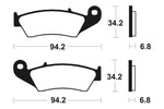 Tecnium MX/ATV Snerited Metal спирачни накладки - MO194 1022854