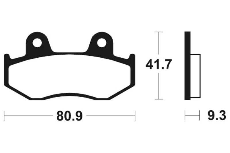 Tecnium MX/ATV Snerited Metal Breaks Pads - MO209 1022856