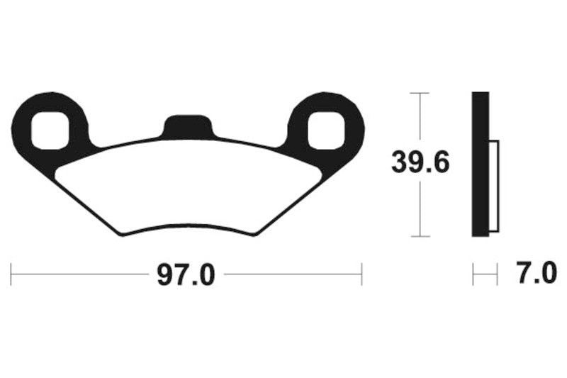 Tecnium MX/ATV Snerited Metal Breaks Pads - MO216 1022857