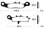 Tecnium MX/ATV Snerited Metal Breaks Pads - MO226 1022860