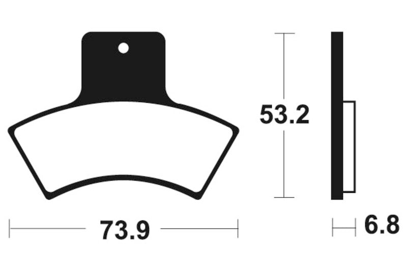 Tecnium MX/ATV Snerited Metal спирачни накладки - MO255 1022864