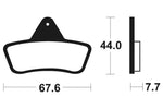 Tecnium MX/ATV Snerited Metal спирачни накладки - MO258 1022867