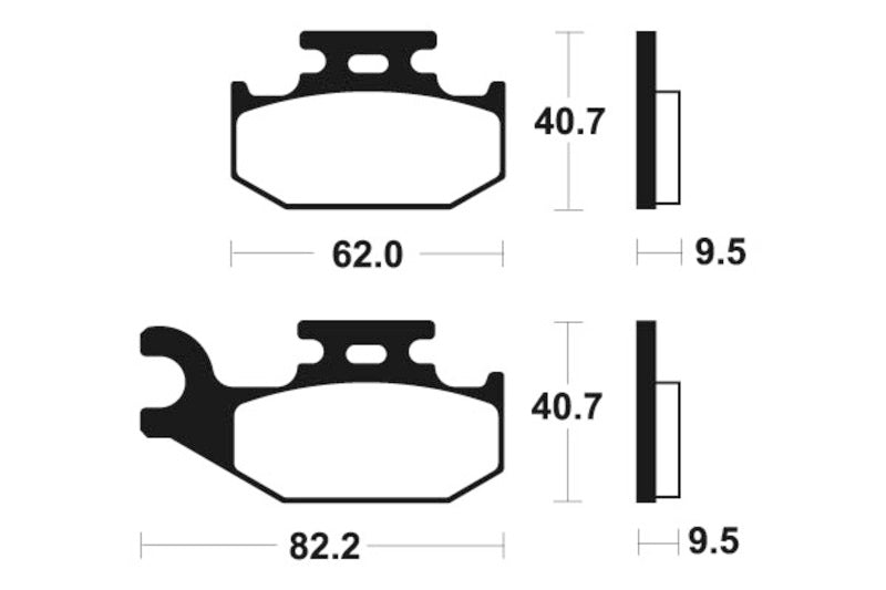 Tecnium MX/ATV Snerited Metal спирачни накладки - MO267 1022868