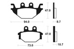 Tecnium MX/ATV Snerited Metal спирачни накладки - MO310 1022880