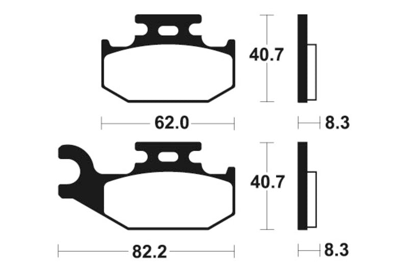 Tecnium MX/ATV Snerited Metal спирачни накладки - MO336 1022887