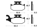 Tecnium MX/ATV Snerited Metal спирачни накладки - MO336 1022887