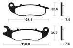 Tecnium MX/ATV Snerited Metal Breaks Pads - MO359 1022894