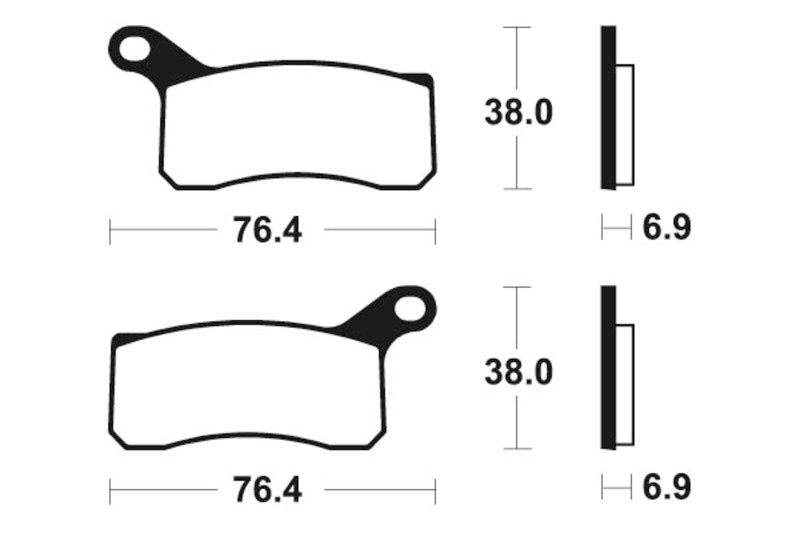 Tecnium MX/ATV Snerited Metal спирачни накладки - MO366 1022896