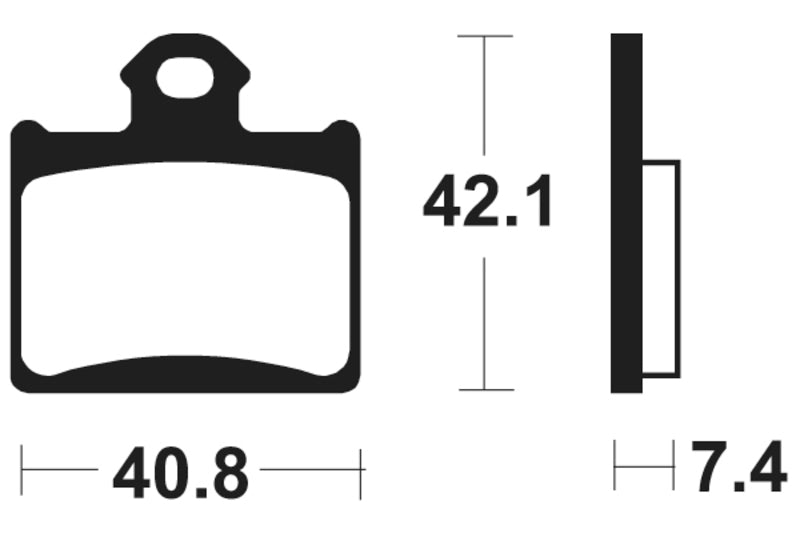 Tecnium MX/ATV Snerited Metal спирачни накладки - MO372 1022898