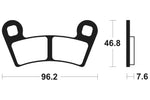 Tecnium MX/ATV Snerited Metal Brake накладки - MO398 1022902