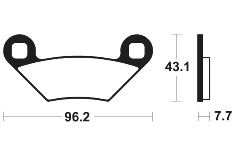 Tecnium MX/ATV Snerited Metal Brake накладки - MO399 1022903