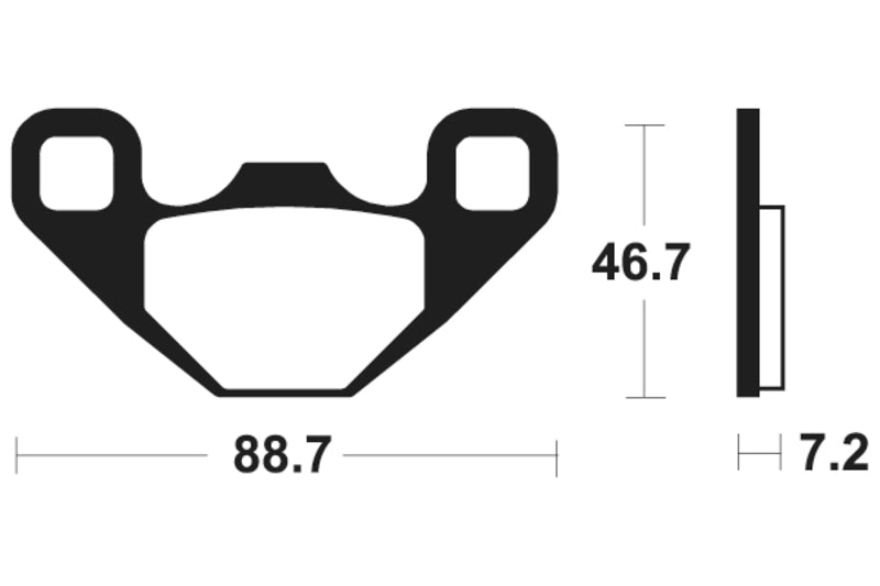 Tecnium MX/ATV Snerited Metal Brake накладки - MO406 1022905